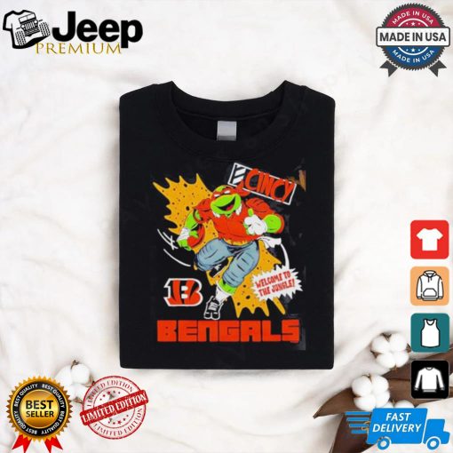 Nice Michelangelo X Cincinnati Bengals Comic 2024 T shirt