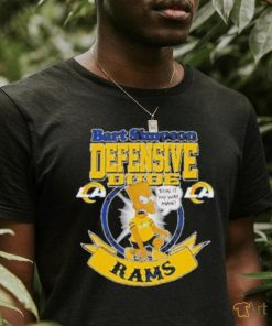 Nice NFL Los Angeles Rams Bart Simpson Defensive Dude Logo Shirt