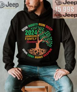 Nice Retro our roots run deep 2024 family reunion shirt