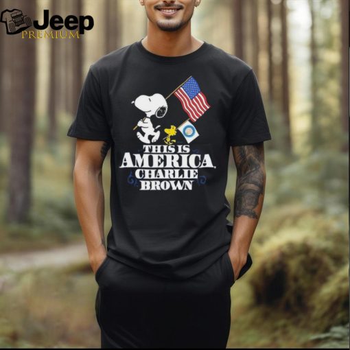 Nice Snoopy America Happy 4th Of July This Is America, Charlie Brown Flag Shirt