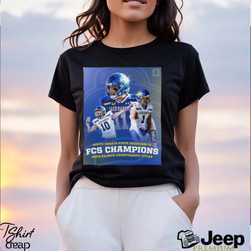 Nice The jackrabbits back to back fcs champions shirt