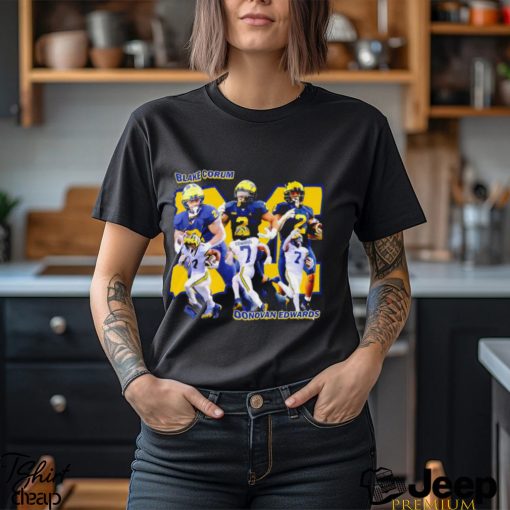 Nice blake Corum and Donovan Edwards Michigan Wolverines football graphic shirt