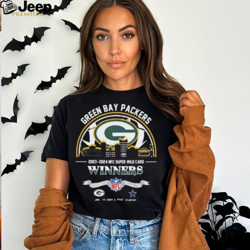 Nice green Bay Packers 2023 2024 NFC Super Wild Card Winners Skyline NFL Playoffs Divisional January 14 2024 At AT&T Stadium shirt