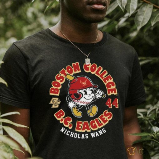 Nicholas Wang Boston College 44 B C Eagles shirt