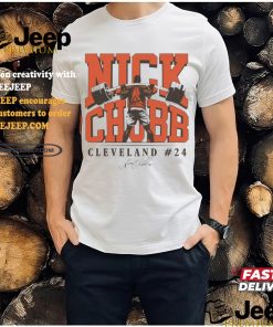 Nick Chubb Cleveland Browns football player Weightlifting signature shirt