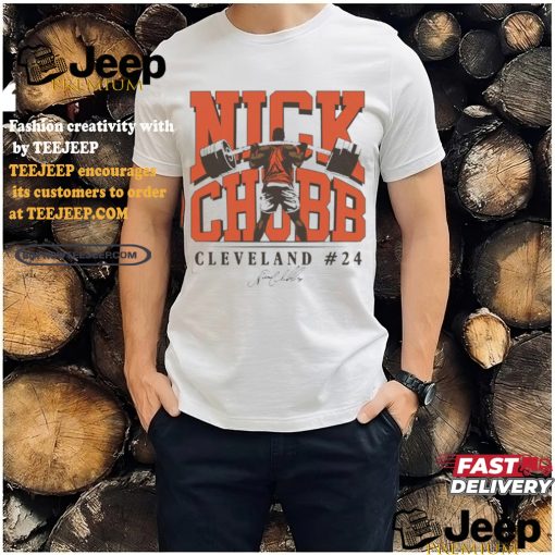 Nick Chubb Cleveland Browns football player Weightlifting signature shirt