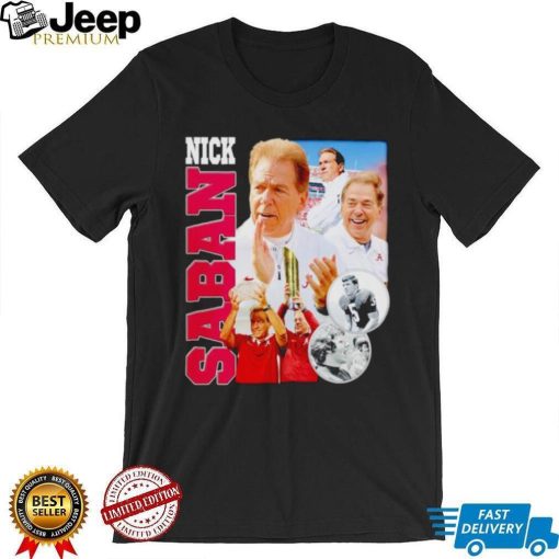 Nick Saban head coach Alabama Crimson Tide vintage shirt