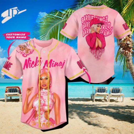 Nicki Minaj Barbie Album Custom Baseball Jersey