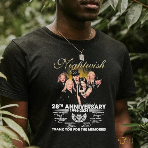 Nightwish 28th Anniversary 1996 2024 Thank You For The Memories T Shirt