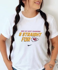 Nike 2023 AFC West Division Champions 8 Straight For Kansas City Chiefs Shirt