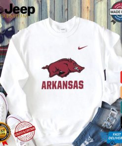 Nike Arkansas Razorbacks White Dri FIT Name Drop Short Sleeve T Shirt