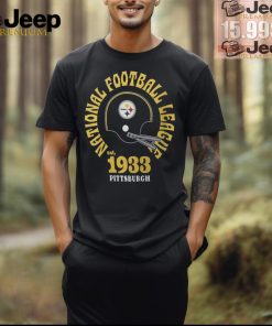 Nike Men's Pittsburgh Steelers Rewind Tri Blend Black Heather T Shirt