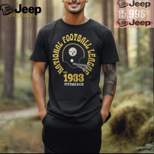 Nike Men’s Pittsburgh Steelers Rewind Tri Blend Black Heather T Shirt