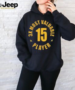 Nikola Jokic 3x Most Valuable Player Ladies Boyfriend Shirt
