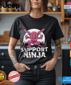 Ninja Breast Cancer Awareness Shirt, Toddler Boys Support Survivor Clothing