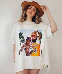 Nipsey Hussle Lakers and 2PAC Dodgers holiday summer art shirt