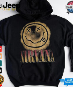 Nirvana Big Gradient Smile Face Graphic Band Classic T shirt For Men And Women