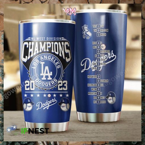 Nl West Division Champions Los Angeles Dodgers 2023 Tumbler