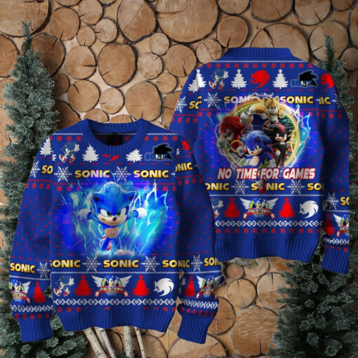 No Time For Games Sonic Limited Ugly Sweater