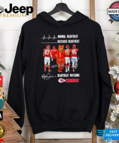 Normal Heartbeat Deceased Heartbeat Heartbeat Watching Kansas City Chiefs Signatures Shirt