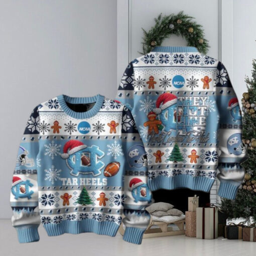 North Carolina Tar Heels Christmas They Not Like Us Tar Heels Ugly Sweater