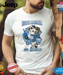 North Carolina Tar Heels Football Go Heels Blue Mascot T shirt