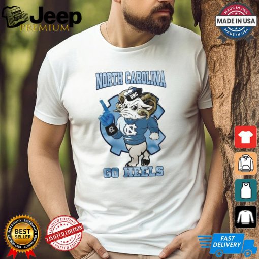 North Carolina Tar Heels Football Go Heels Blue Mascot T shirt