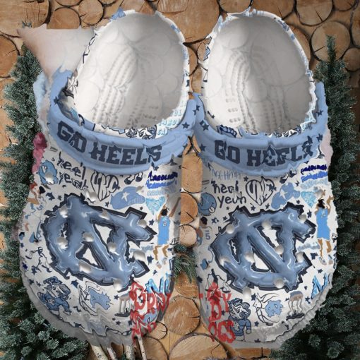 North Carolina Tar Heels Go Heelz Basketball Crocs Shoes
