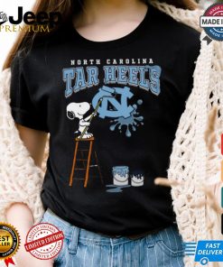 North Carolina Tar Heels Snoopy Painting Shirt