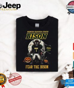 North Dakota State Bison Halloween Time 2024 Fear The Bison Go Bison Mascot T shirt