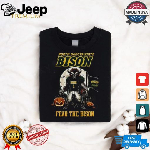 North Dakota State Bison Halloween Time 2024 Fear The Bison Go Bison Mascot T shirt