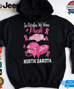 North Dakota State Bison In October We Wear Pink Breast Cancer Awareness Logo shirt