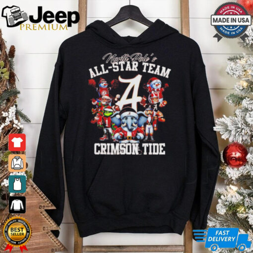 North Pole’s all star team Crimson Tide Christmas shirt