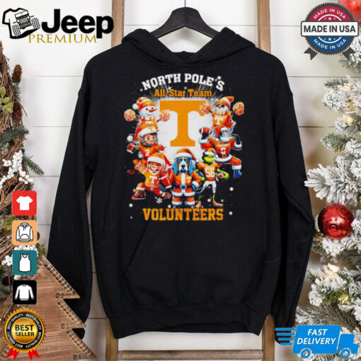 North Pole’s all star team Tennessee Volunteers Christmas shirt