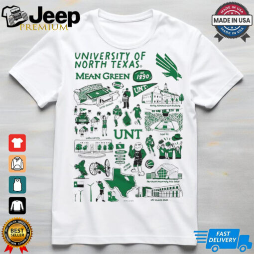 North Texas Mean Green Vive La Fete Impressions Artwork shirt