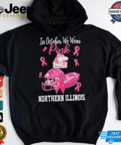 Northern Illinois Huskies In October We Wear Pink Breast Cancer Awareness Logo shirt