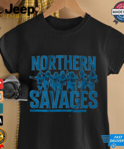 Northern Savages Detroit Football shirt featuring a bold design with rugged typography and a tribute to Detroit's football culture.