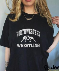 Northwestern Wildcats Wrestling Icon T Shirts