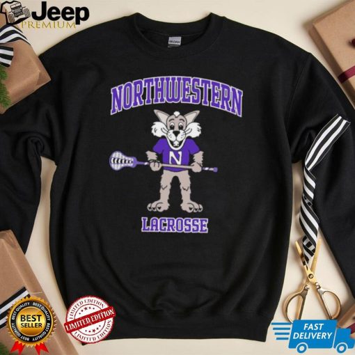 Northwestern Wildcats Youth Willie Lacrosse T Shirt