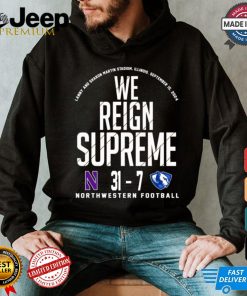 Northwestern Wildcats vs Eastern Illinois Panthers football 2024 Final Score 31 – 7 Shirt