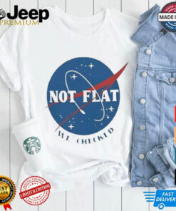 Not Flat We Checked Logo T shirt