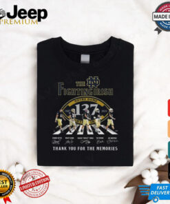 Notre Dame Fighting Irish 137 Years Of The Memories 1887 2024 Signatures Shirt