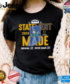 Notre Dame Fighting Irish 2024 College Football Playoff First Round Statement Made Score shirt