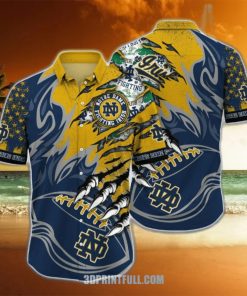 Notre Dame Fighting Irish 3D Hawaiian shirt Men