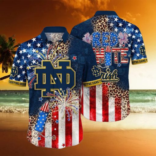 Notre Dame Fighting Irish NCAA1 Hawaiian Shirt Independence Day Holidays For Men Women Gift