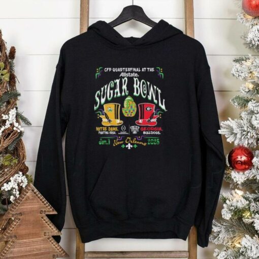 Notre Dame Fighting Irish vs. Georgia Bulldogs CFP Sugar Bowl 2024 25 Quaterfinals shirt