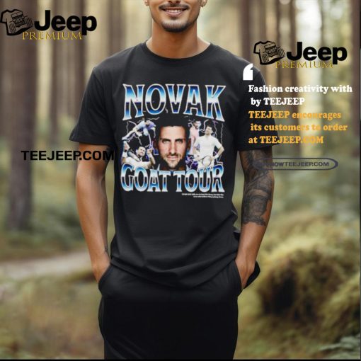 Novak Djokovic Bootleg Novak goat tour shirt