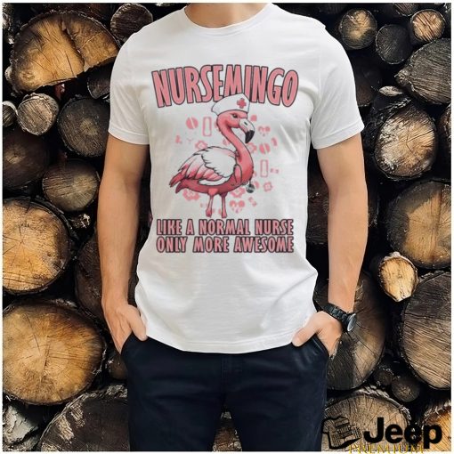 Nursemingo Nurse Flamingo Cute Nursing Shirt