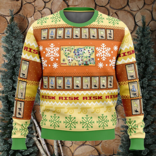 Nysekai Christmas Risk Board Games Ugly Christmas Sweater