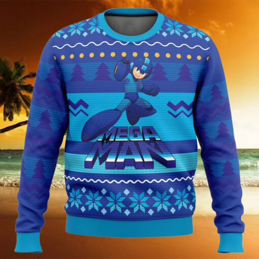 Nysekai  Mega Man Ugly Christmas Sweater